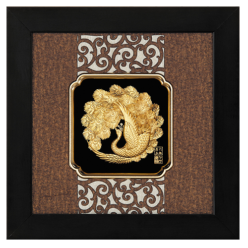 《聖宏》立體金箔畫-框畫系列24x24 (富貴吉祥)