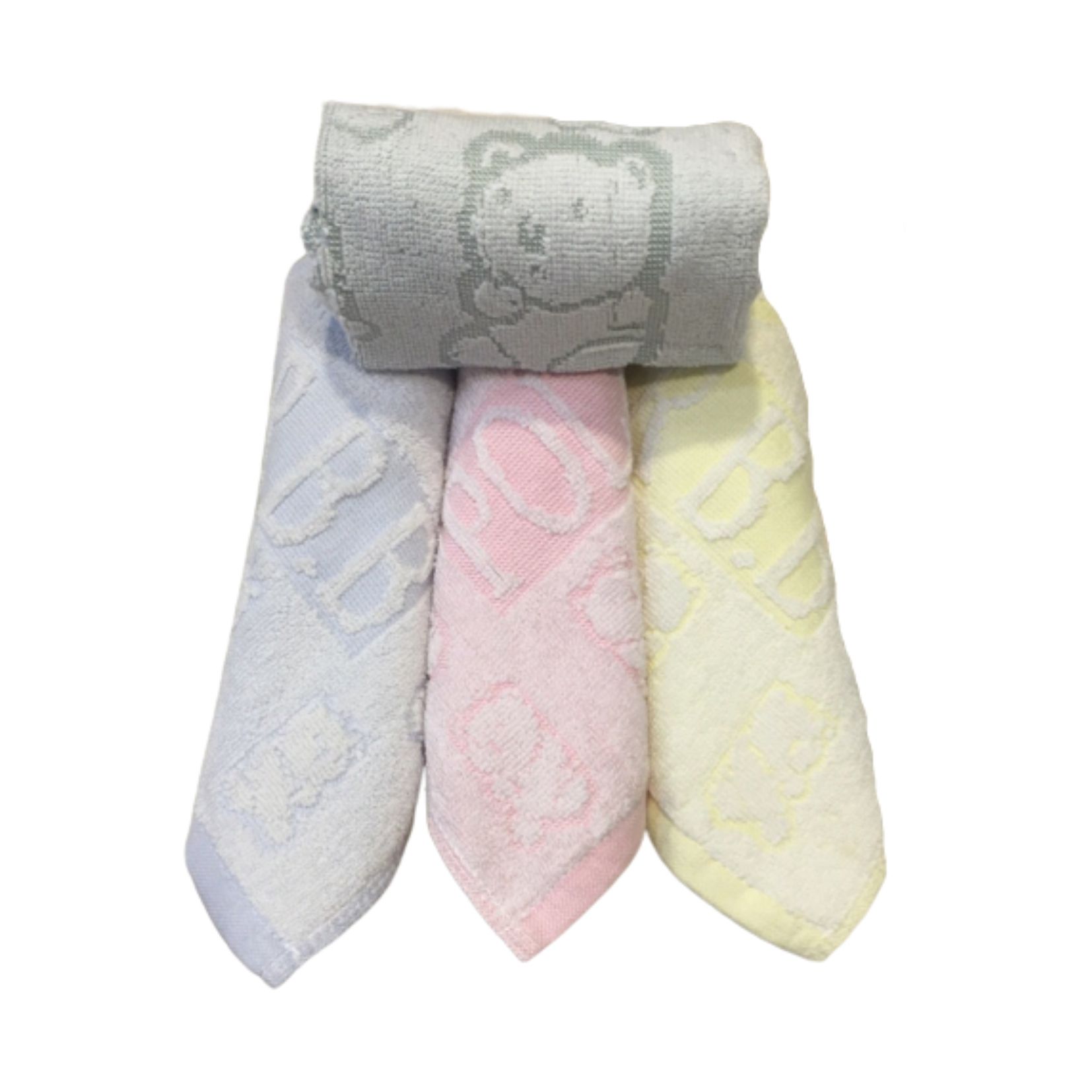 《台灣柔冠》北極熊寶寶方巾