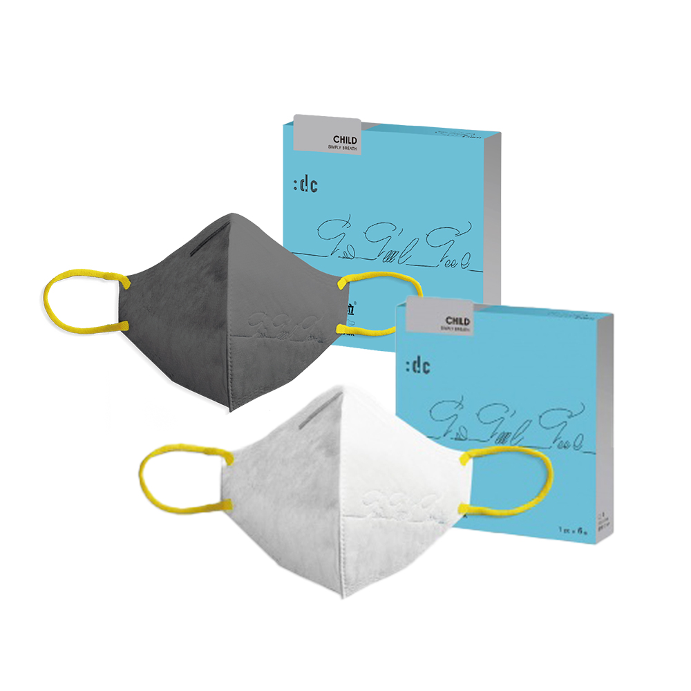 《:dc 克微粒》奈米薄膜立體口罩 (6片/盒) 兒童款