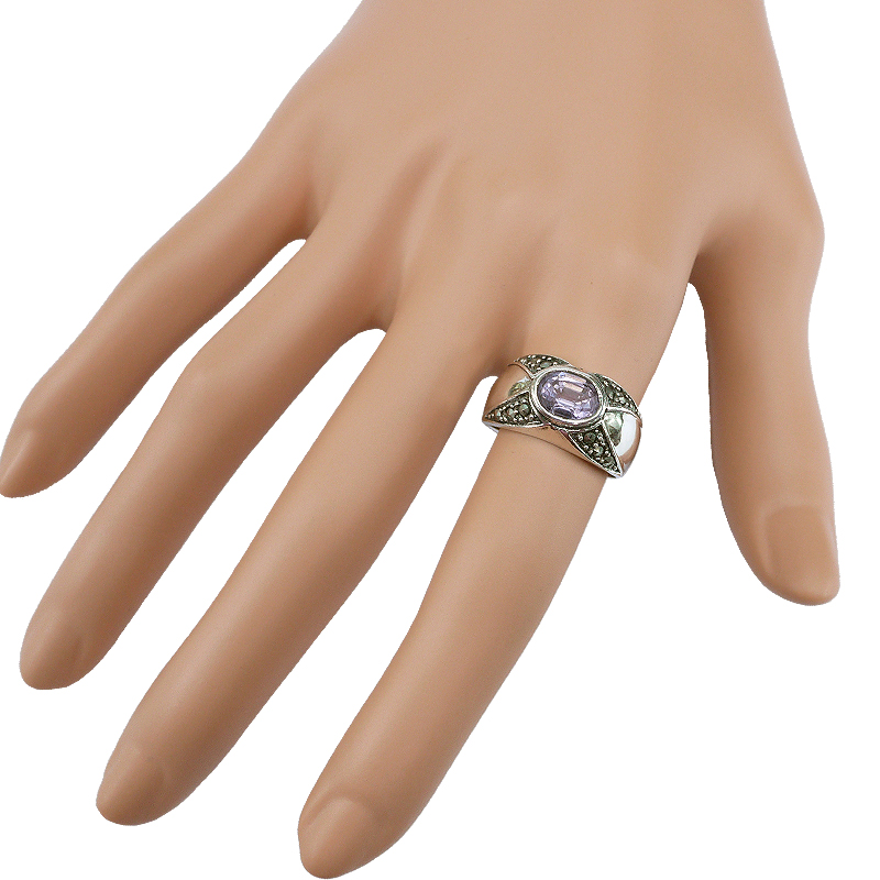 《聖宏》紫水晶馬克賽戒指G83-102