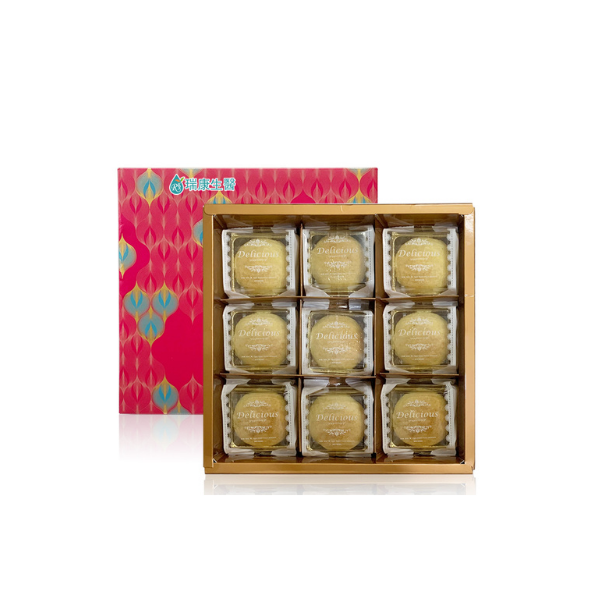 《瑞康生醫》全素-巴西蘑菇綠豆椪禮盒9入/盒(4盒)