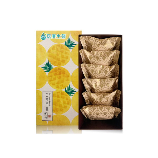 《瑞康生醫》全素-木鱉果核桃堅果鳳梨酥禮盒6入/盒