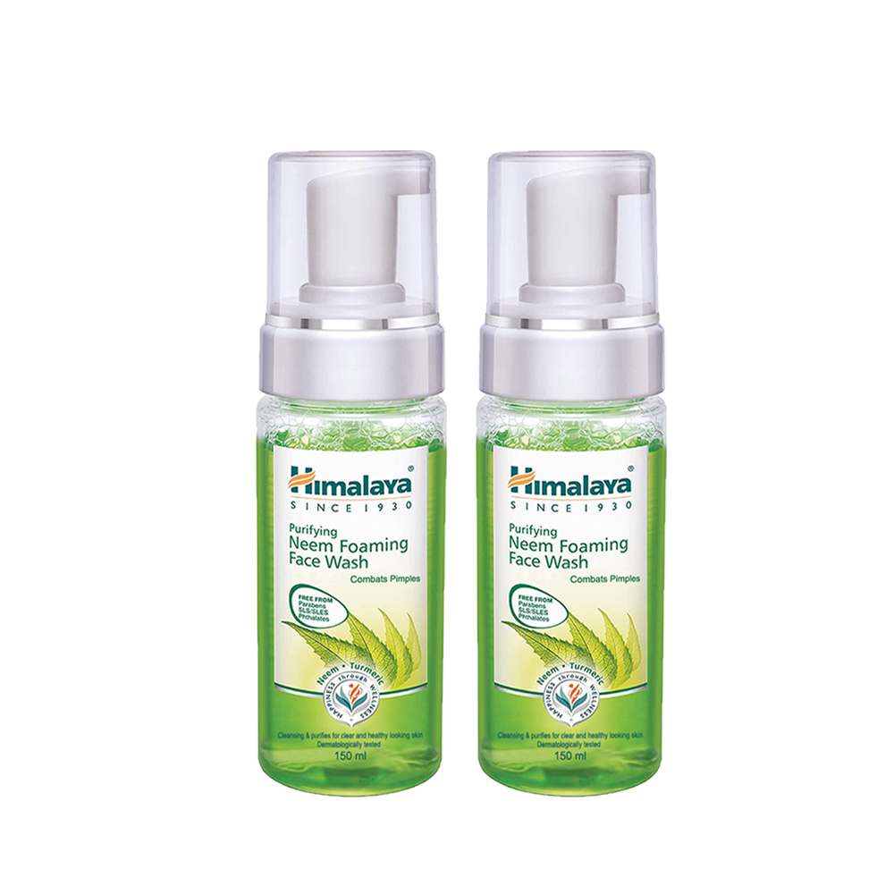 《Himalaya 喜馬拉雅》苦楝泡沫潔面幕斯150ml，共2入