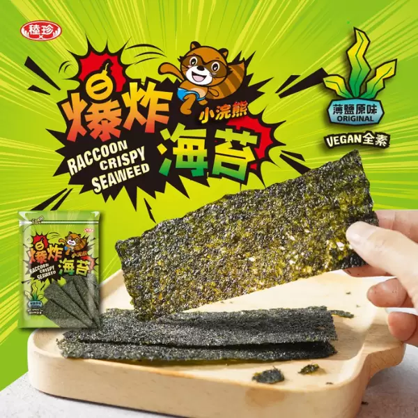 《小浣熊》爆炸海苔(薄鹽原味)35g/包