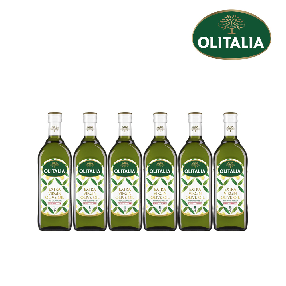 《Olitalia奧利塔》特級初榨橄欖油禮盒組(1000ml/瓶，共6瓶)
