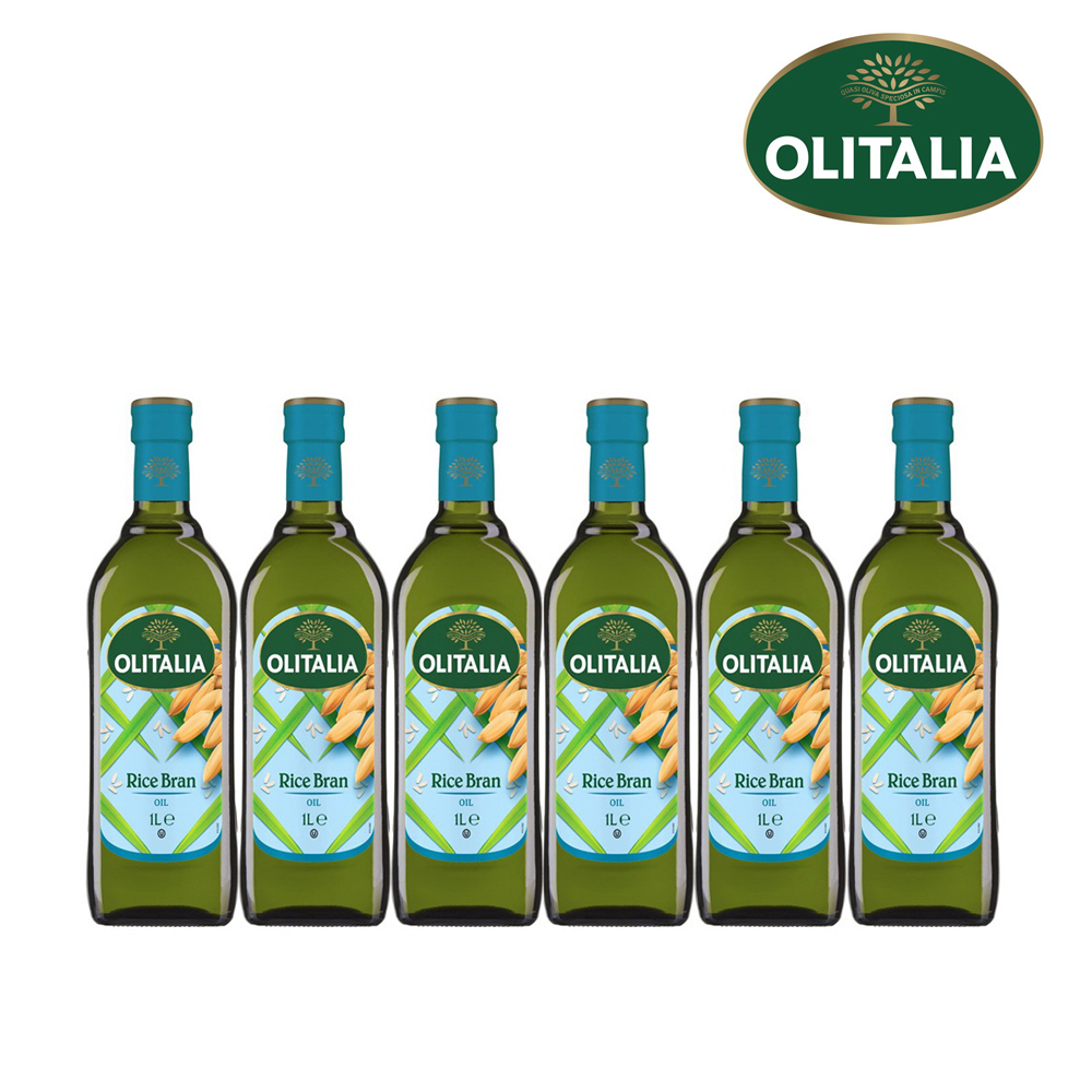 《Olitalia奧利塔》玄米油禮盒組(1000ml/瓶，共6瓶)