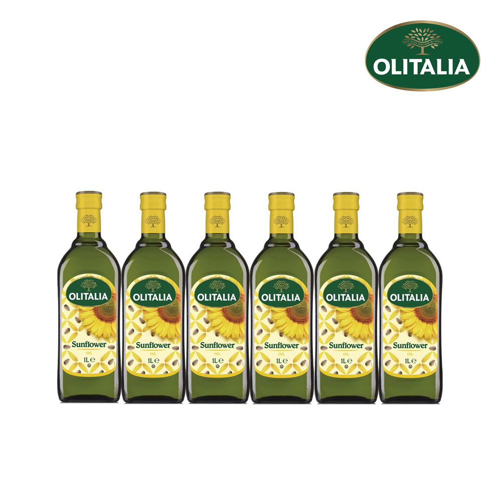 《Olitalia奧利塔》葵花油禮盒組(1000ml/瓶，共6瓶)