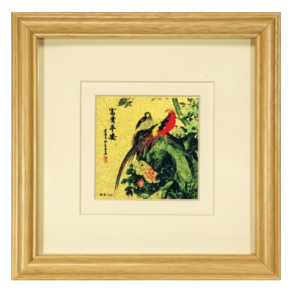 《聖宏》金箔畫-現代小品(富貴平安)