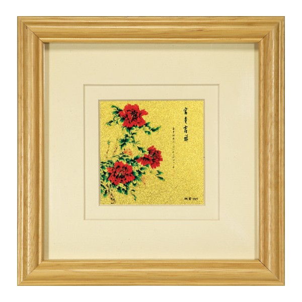 《聖宏》金箔畫-現代小品(富貴吉祥)