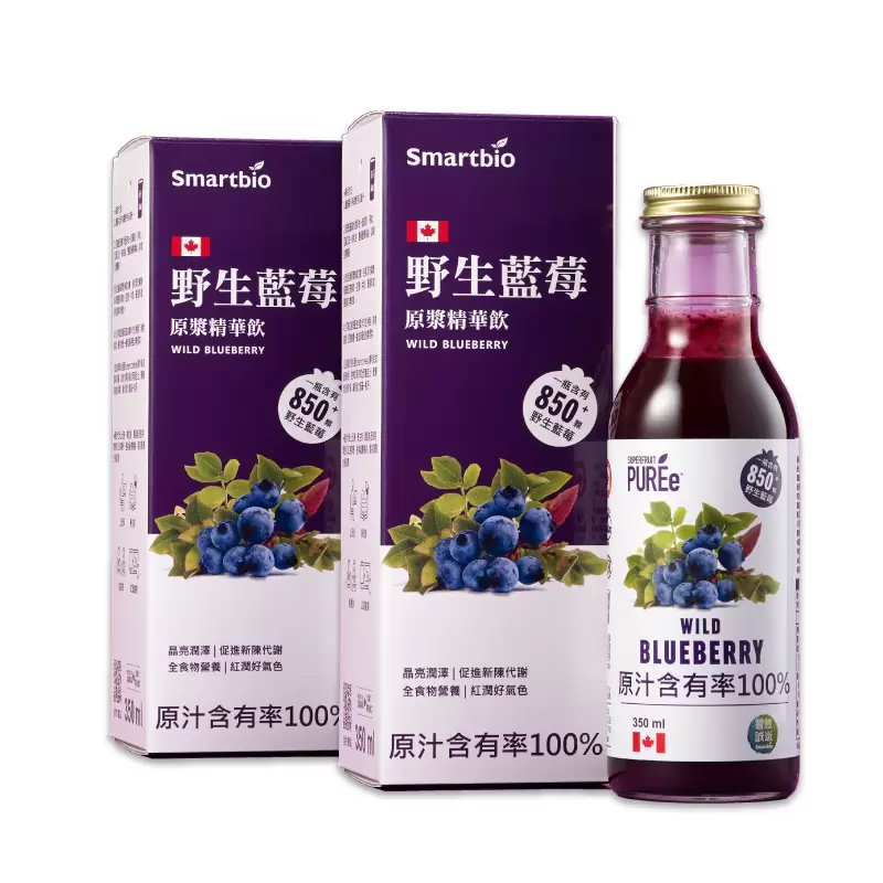 《智慧誠選》野生藍莓原漿精華飲(2瓶)