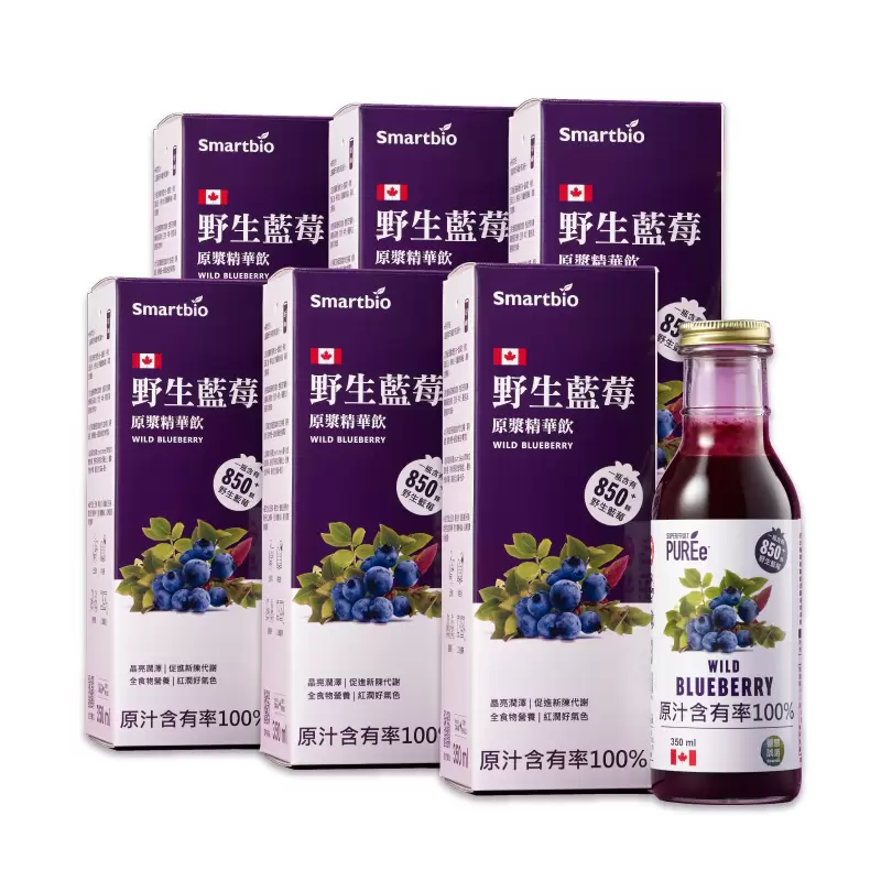 《智慧誠選》野生藍莓原漿精華飲(6瓶/箱)