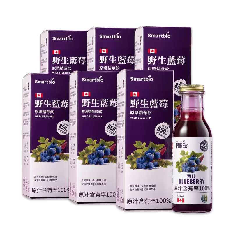 《智慧誠選》Smartbio 野生藍莓原漿精華飲(六入/箱)