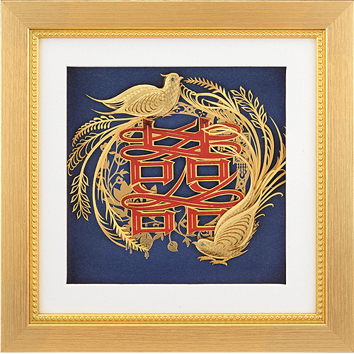 《聖宏》立體金箔畫-真愛系列(比翼雙飛)
