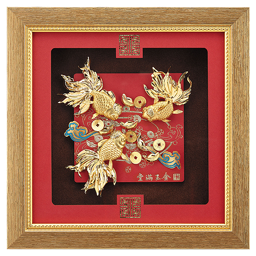 《聖宏》立體金箔畫-祥和系列(金玉滿堂)