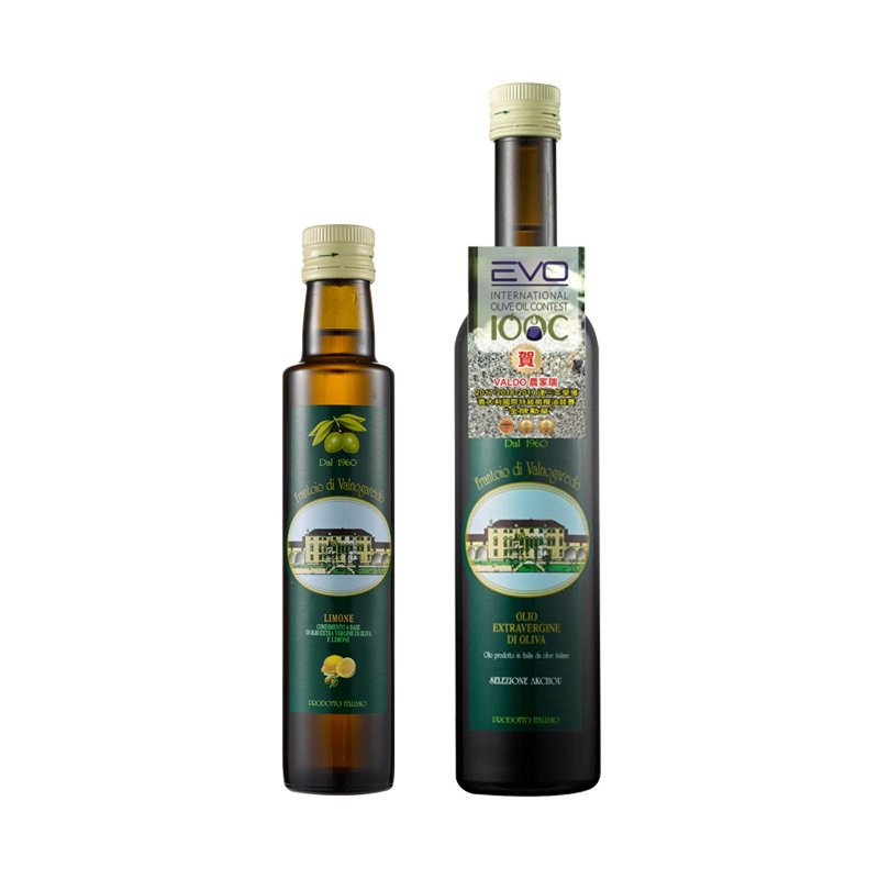 《FDV農家瑞》第一道冷壓特級初榨橄欖油-超值雙油 (初榨橄欖油500ml+檸檬風味250ml)