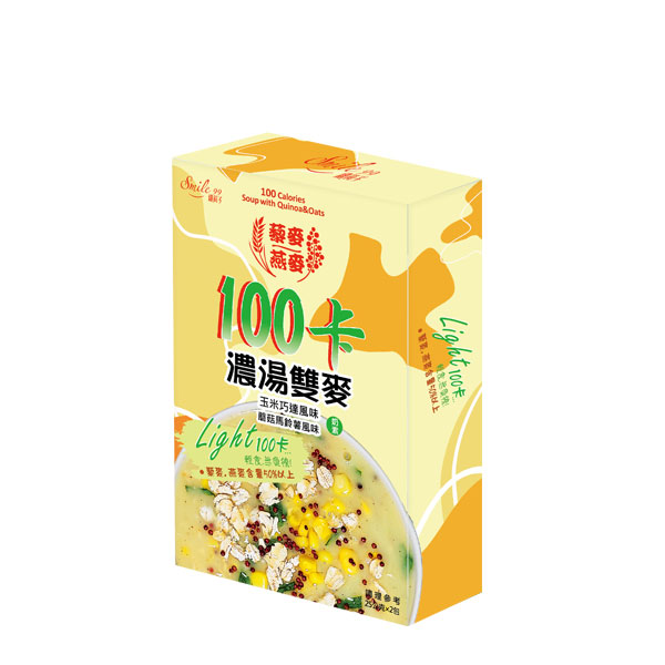 《Smile99》100卡濃湯雙麥-巧達玉米風味/蘑菇馬鈴薯風味 (25gx2入/盒)