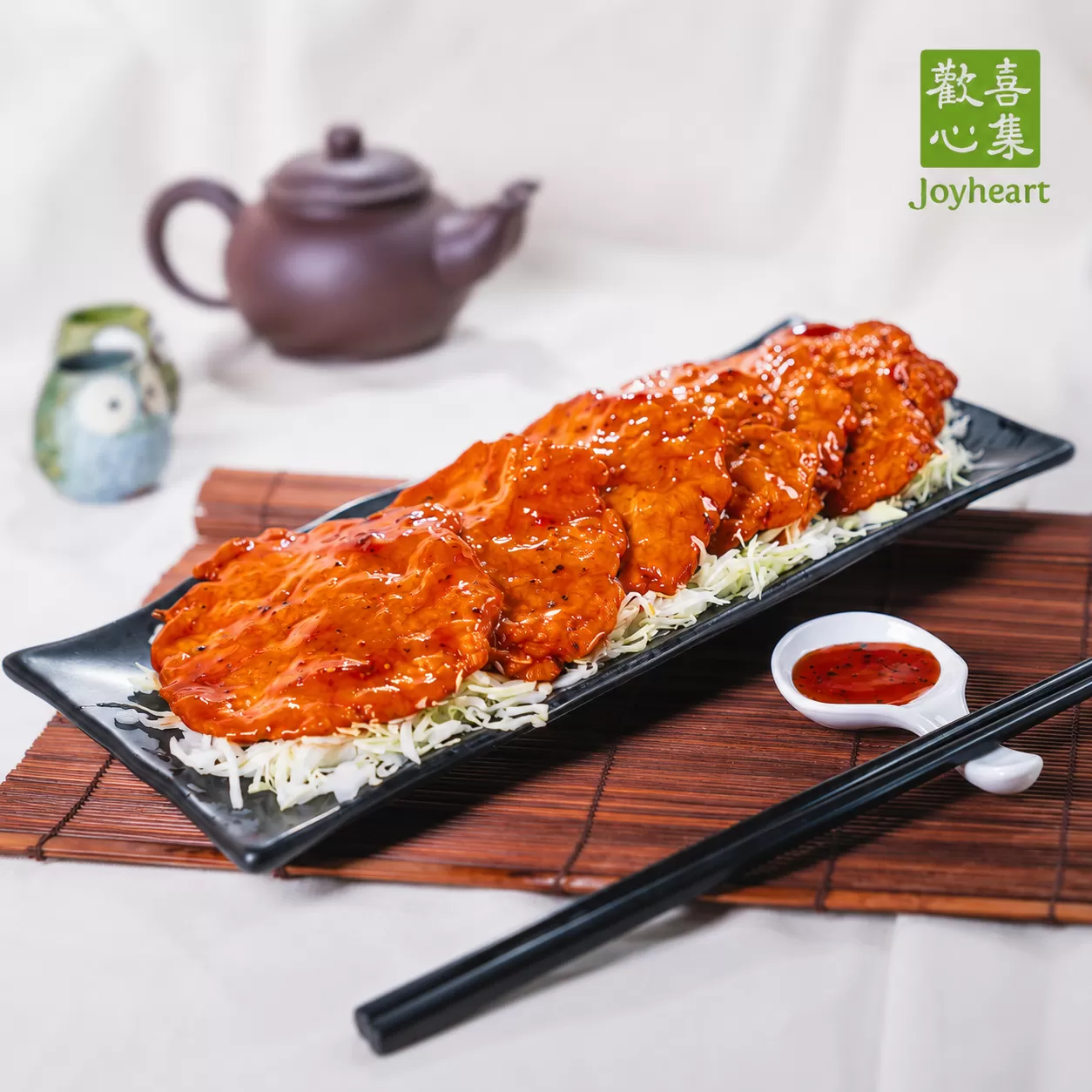 《歡喜心集》功夫Q魯排6片/盒，共3盒(附風味香炒酸菜)