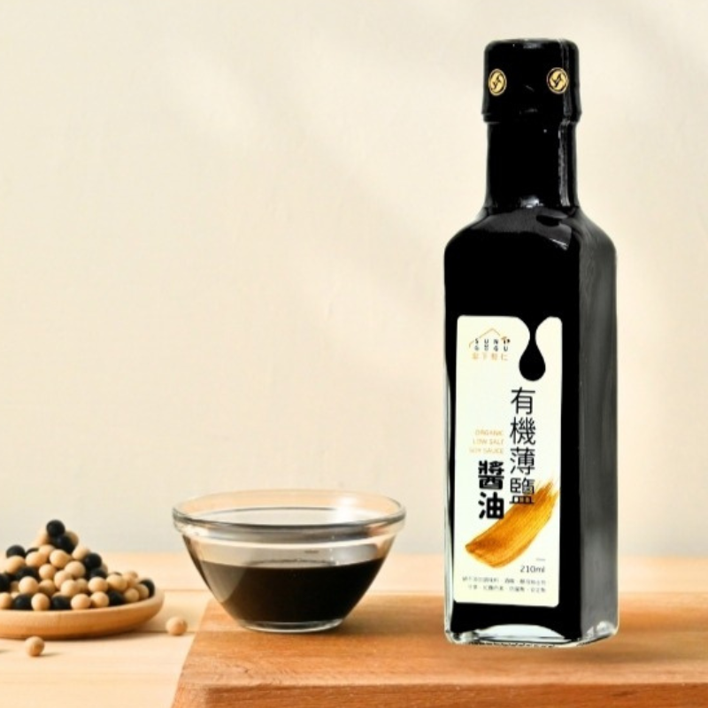《傘下有仁》有機薄鹽醬油210ml