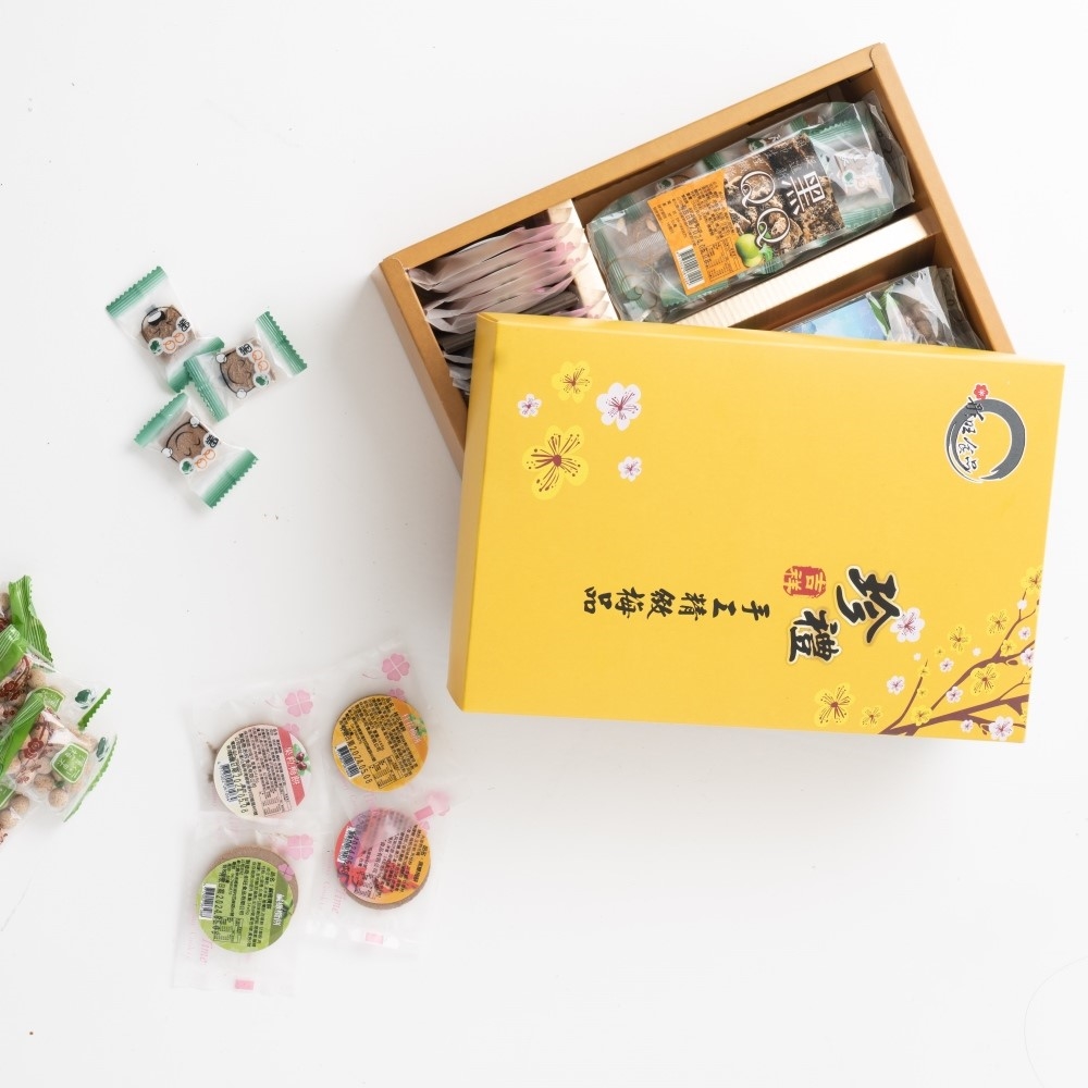 《彤旺食品》珍禮-手工精緻梅品禮盒(附提袋)