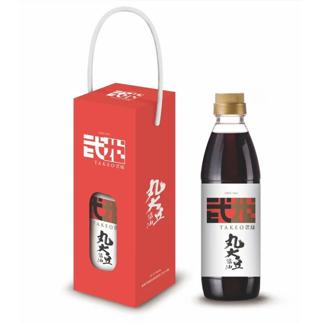 《TAKEO武雄》丸大豆醬油-單入禮盒組(500ml/瓶 X 4組)