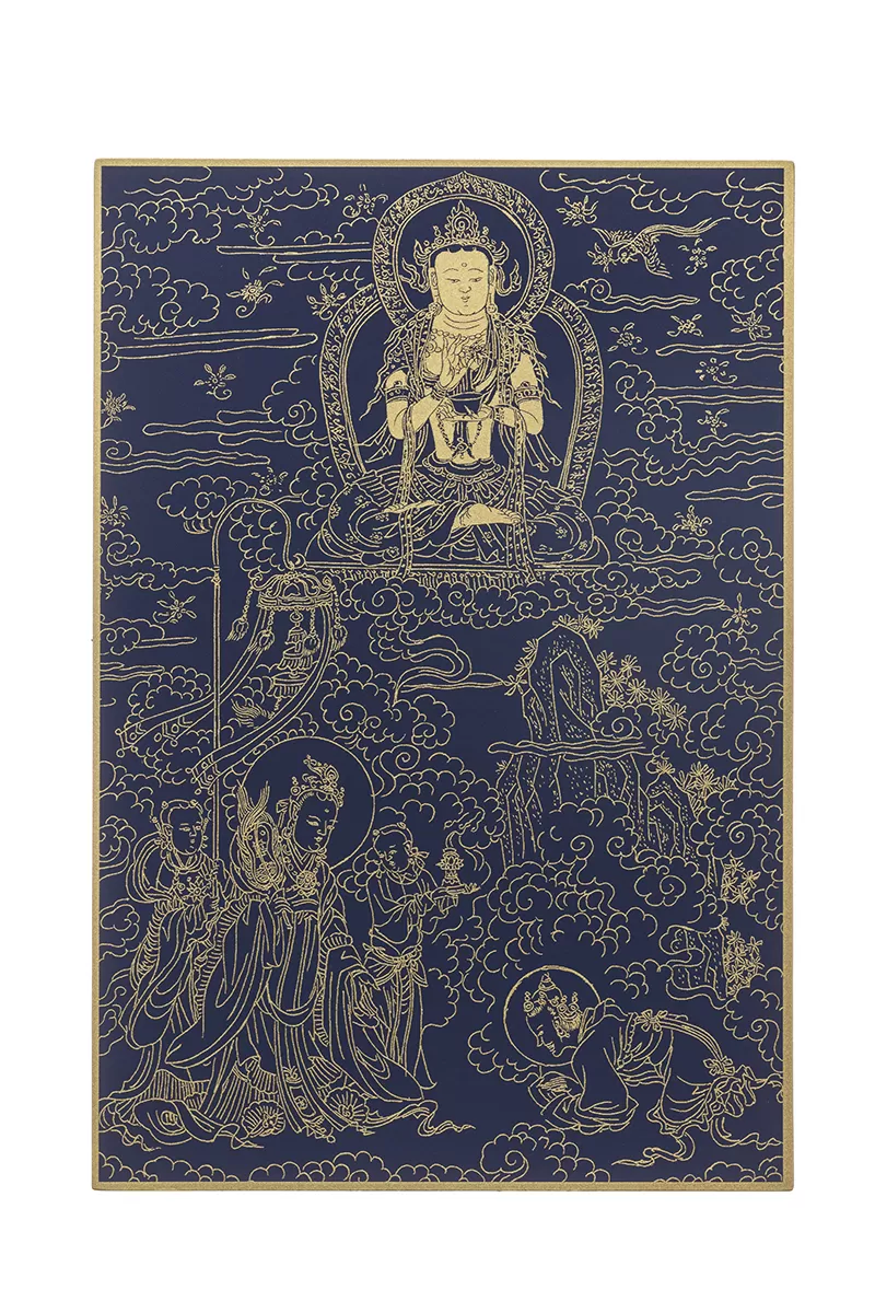 《僧伽林文化》故宮百年紀念描金佛卡系列15-觀音現自在天身說法