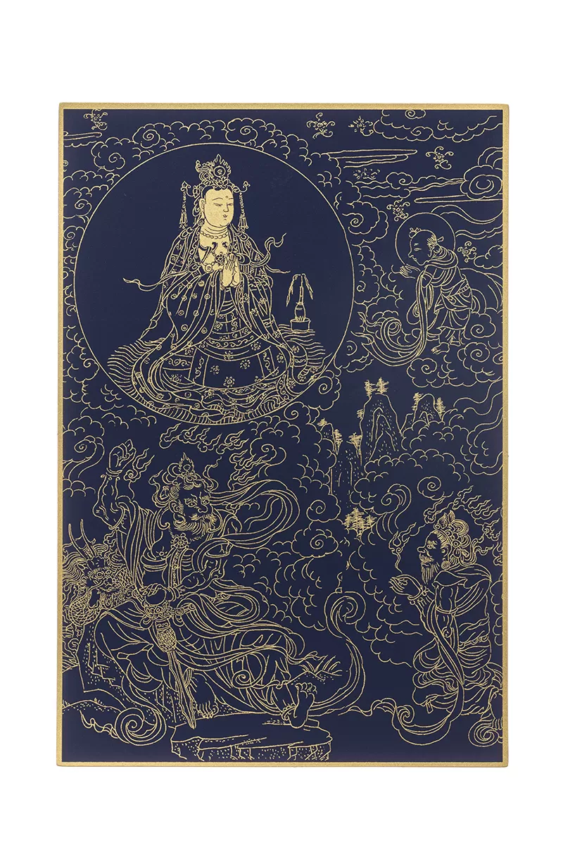 《僧伽林文化》故宮百年紀念描金佛卡系列28-觀音現執金剛神身