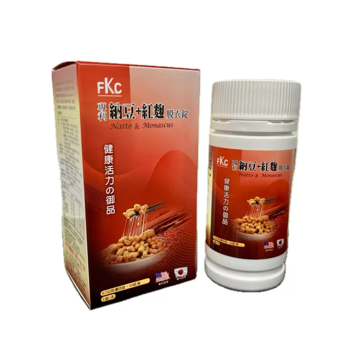 《德昌事業》納豆紅麴膜衣錠 (60顆/瓶)