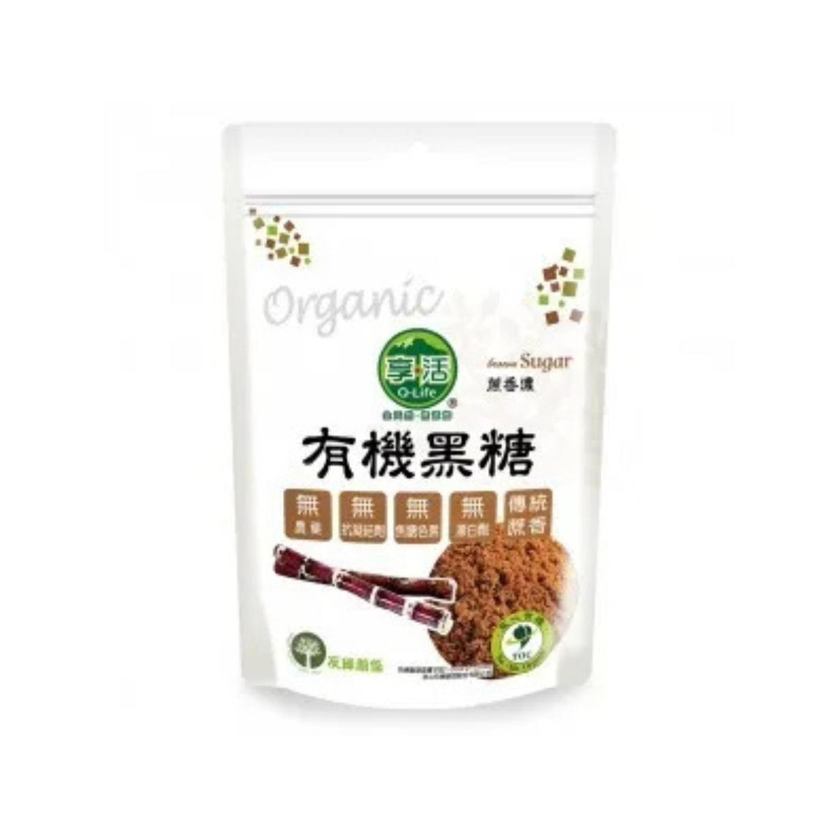 《Q-Life享活》有機黑糖400g/包