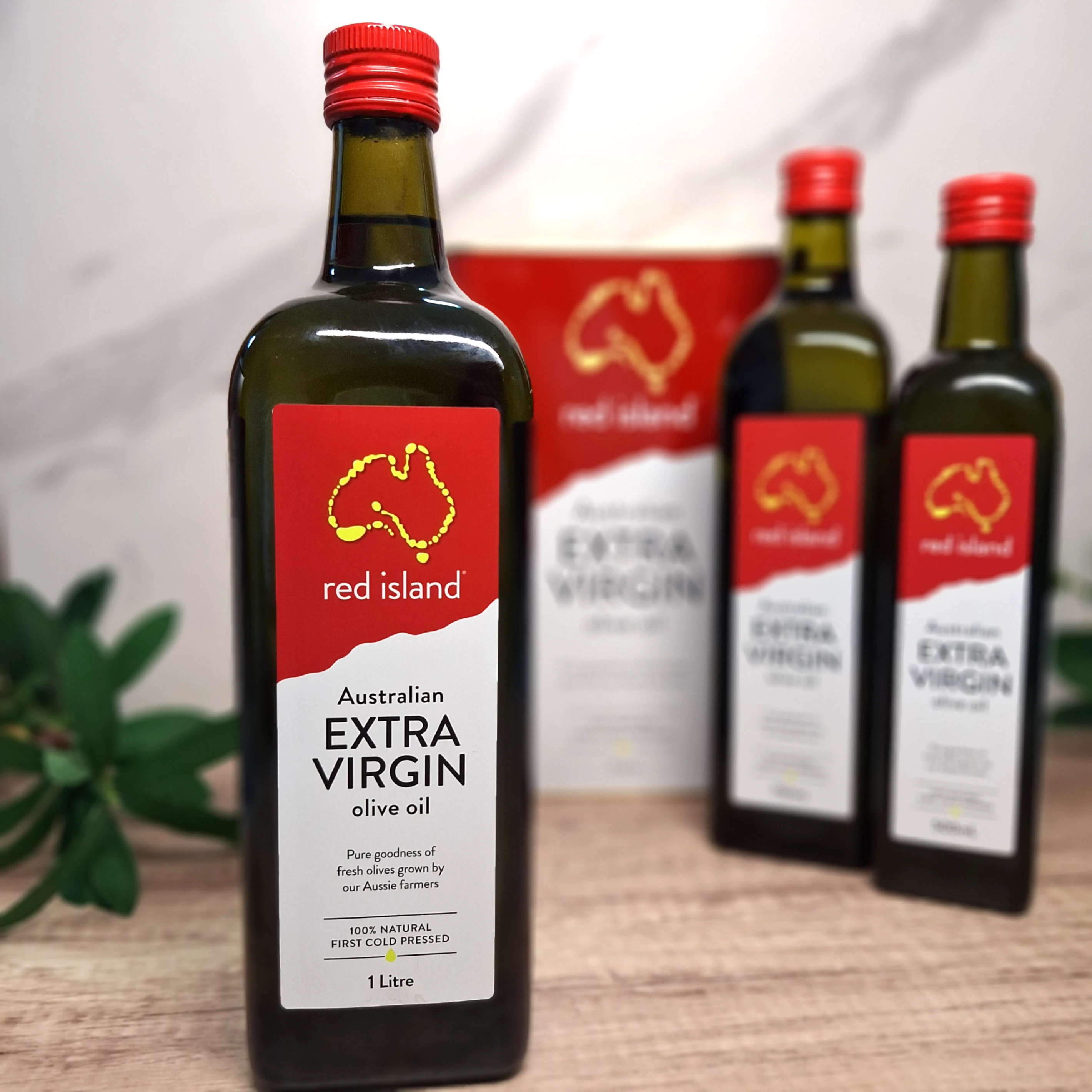 《Red Island紅島》特級冷壓初榨橄欖油(1L/瓶)