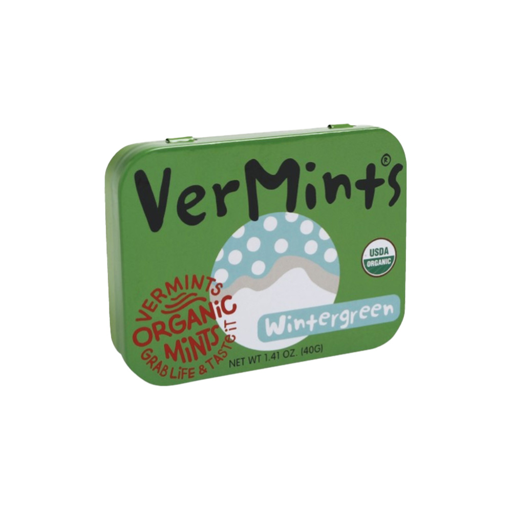 《布緯》Organic VerMints有機薄荷糖-冬青風味(40g/入)