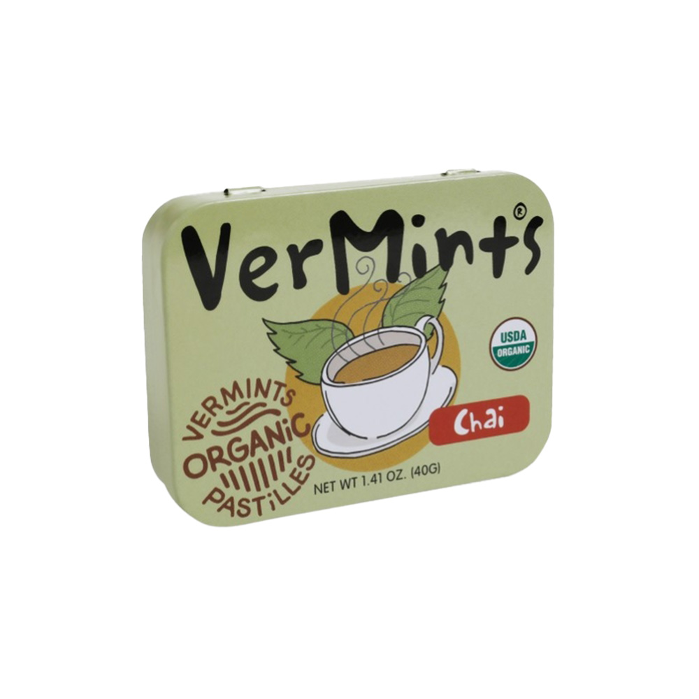 《布緯》Organic VerMints有機薄荷糖-印度柴茶風味(40g/入)