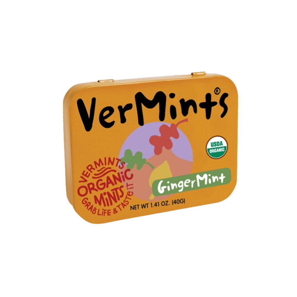 《布緯》Organic VerMints有機薄荷糖-薑汁風味(40g/入)