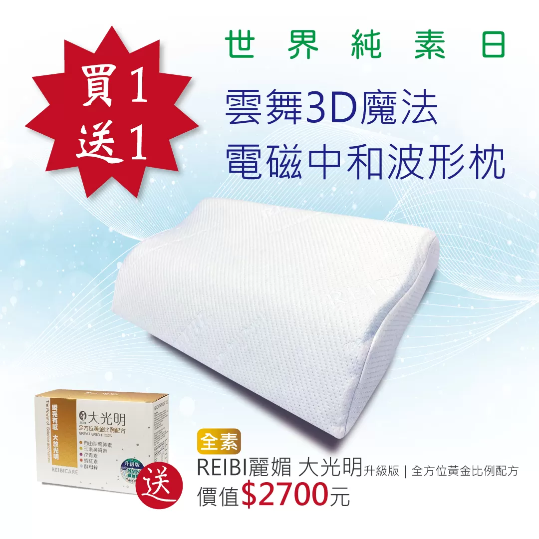 《REIBI麗媚》雲舞3D魔法枕-波形枕(12號)