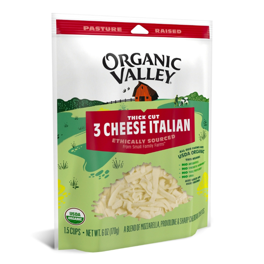 《布緯》Organic valley有機義大利混合乳酪絲170g/包