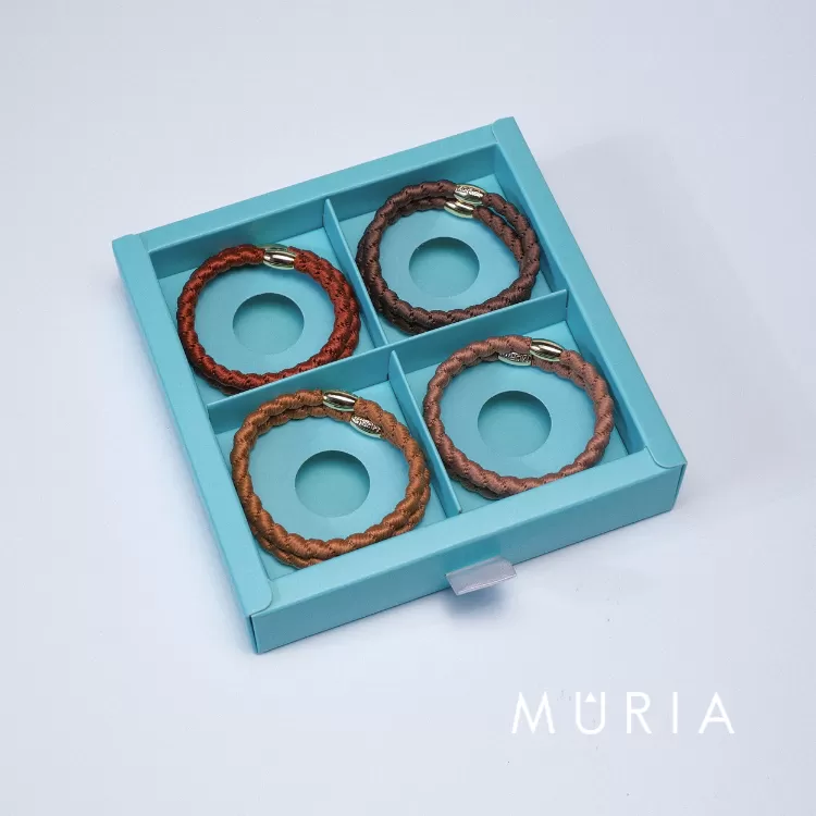 《MÛRIA》小髮圈8入組合—摩卡慕斯