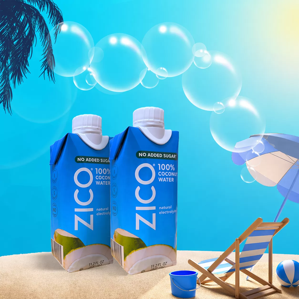 《高鐵男》美國ZICO100% 天然椰子水 330ml/瓶