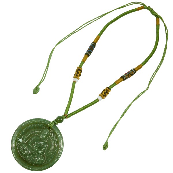 《聖宏》玉石佛像項鍊