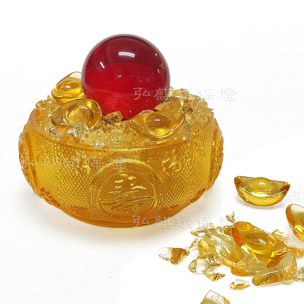 《弘麒》五福聚寶盆(小)