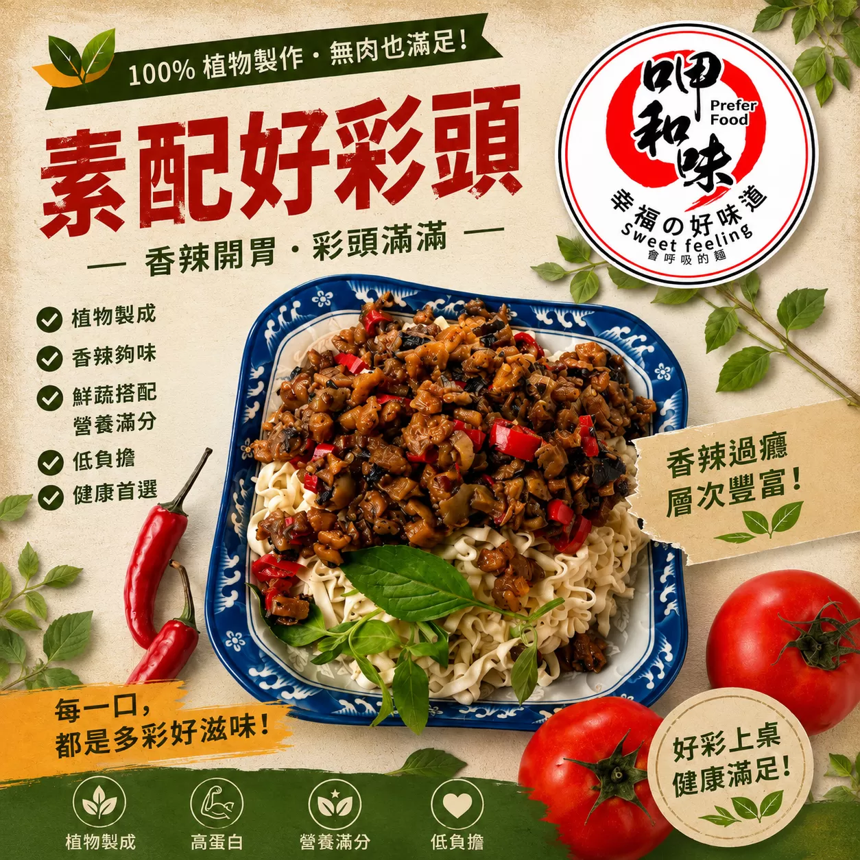 《壹善食品》素配好彩頭
