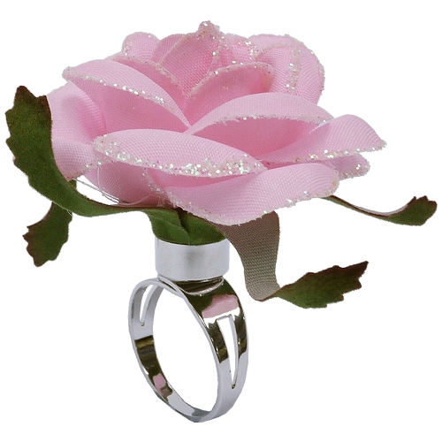 《聖宏》七彩LED花中燈 粉紅玫瑰戒指
