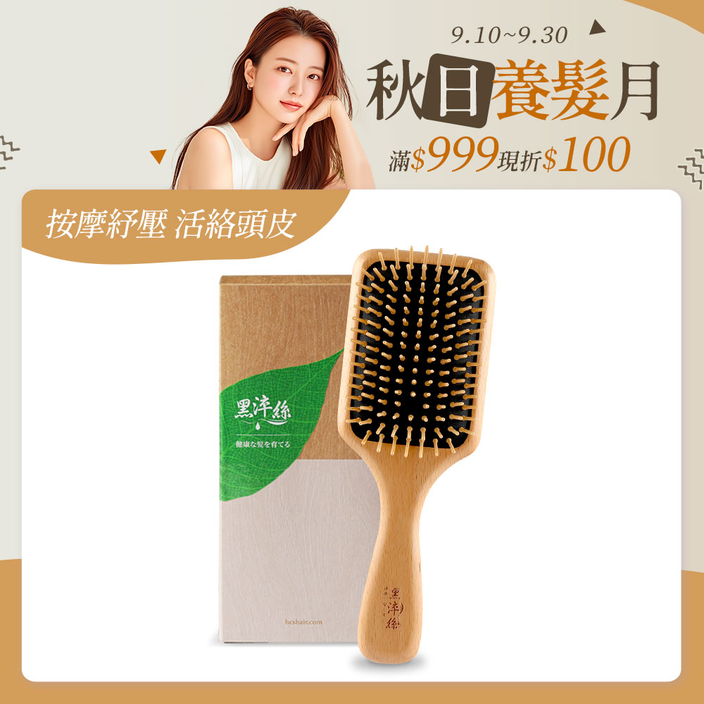 黑淬絲│氣墊按摩木梳(經典款)