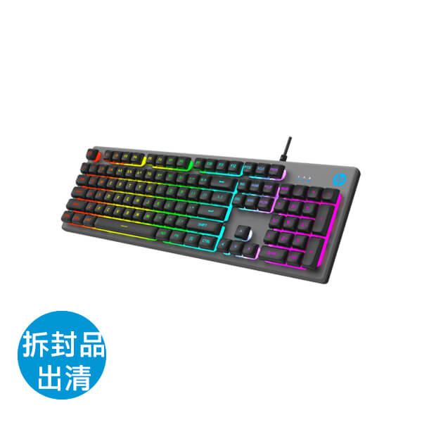 HP 惠普 K500F LED背光 機械手感鍵盤 黑