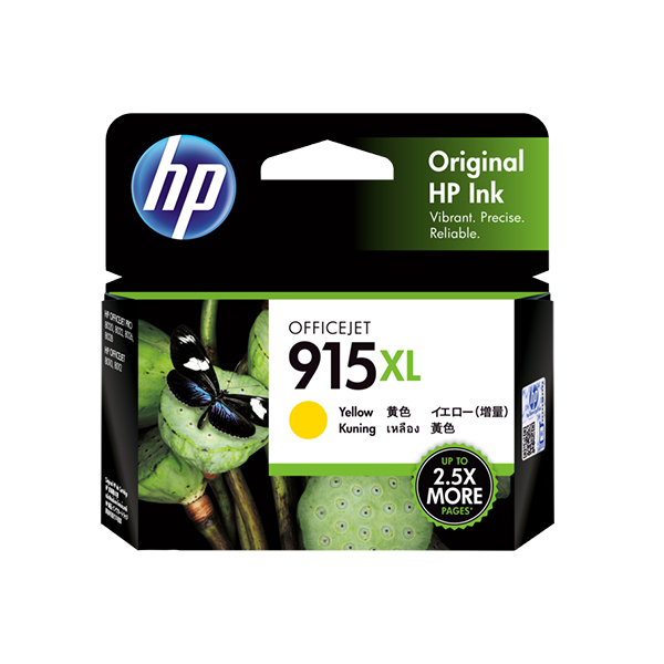 HP 915XL 高列印量黃色原廠墨水匣(3YM21AA)