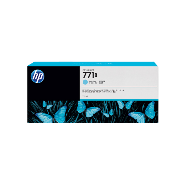 HP 771B 775毫升 淡青色DesignJet 墨水匣 (B6Y04A)