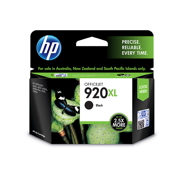 HP 920XL 高容量黑色原廠墨水匣(CD975AA)