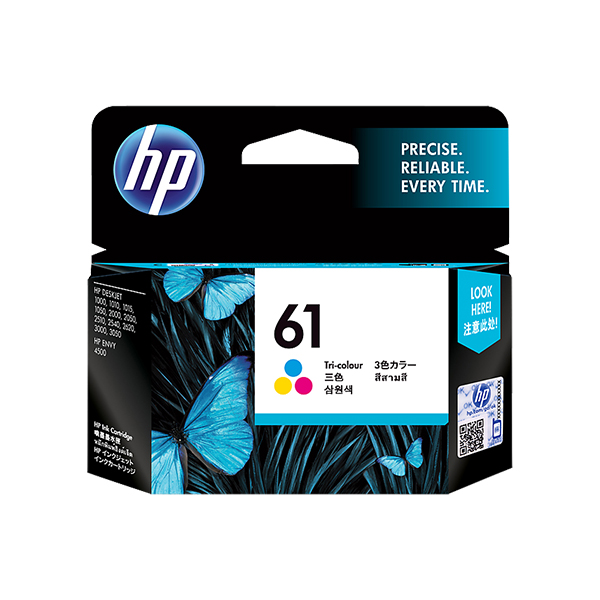 HP 61 三色原廠墨水匣(CH562WA)