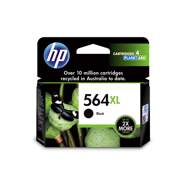 HP 564 XL 高容量黑色原廠墨水匣(CN684WA)
