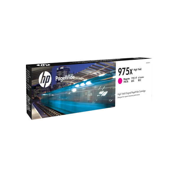 HP 975X 高印量洋紅色原廠 PageWide 墨水匣 (L0S03AA)