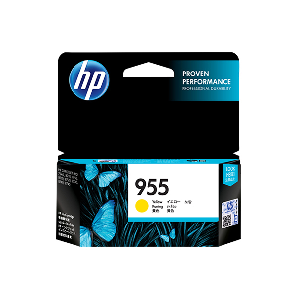 HP 955 黃色原廠墨水匣(L0S57AA)