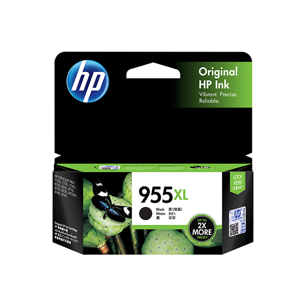 HP 955XL 高印量黑色原廠墨水匣(L0S72AA)